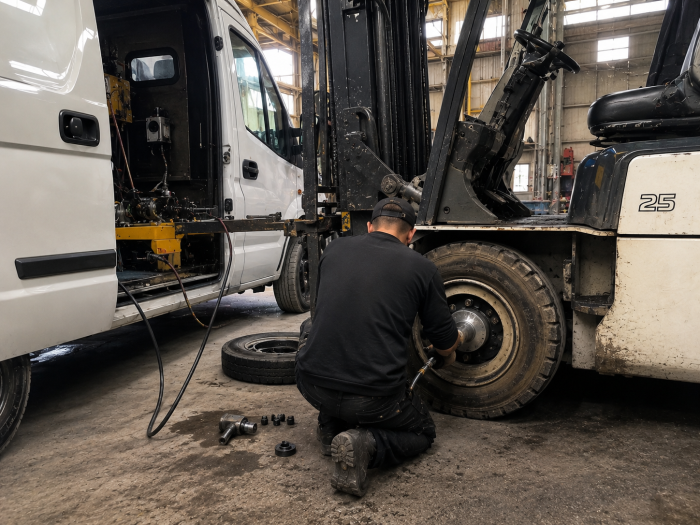 solid tire installation
